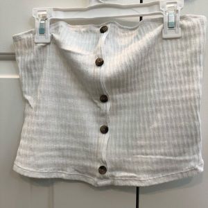 white bottom tube top